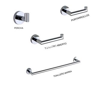 Accesorios de baño en latón y zamak cromado – Modelo LEA - Imagen 1